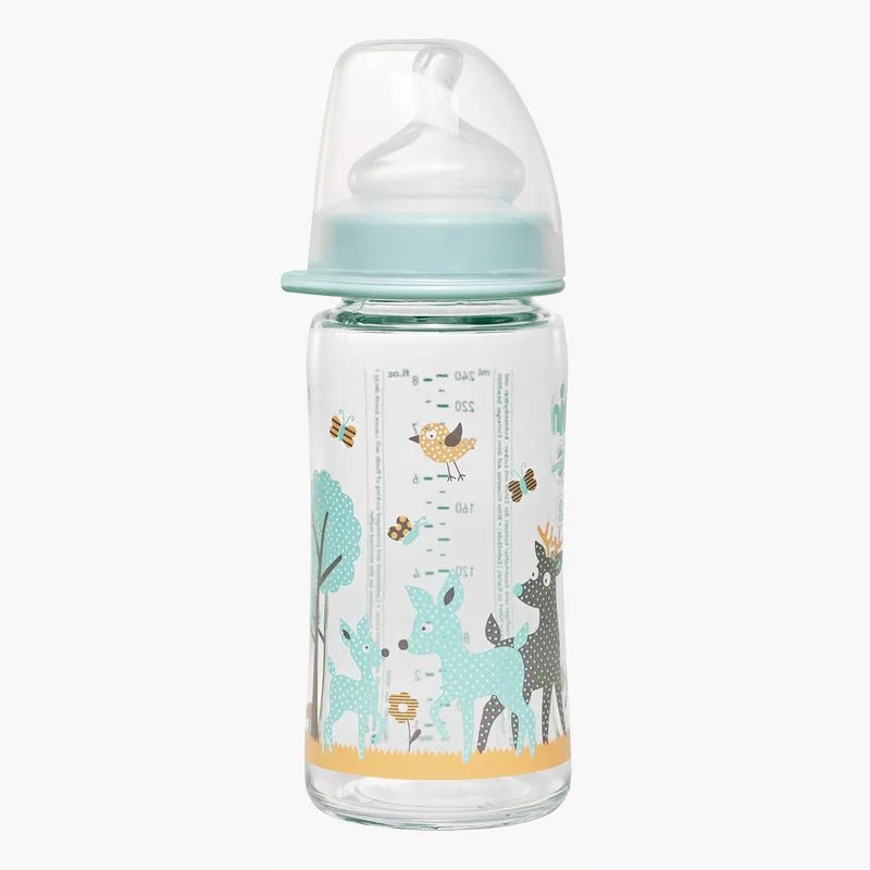 Nip- Tåteflaske Glass Bambi 240ml - Guttelus.no