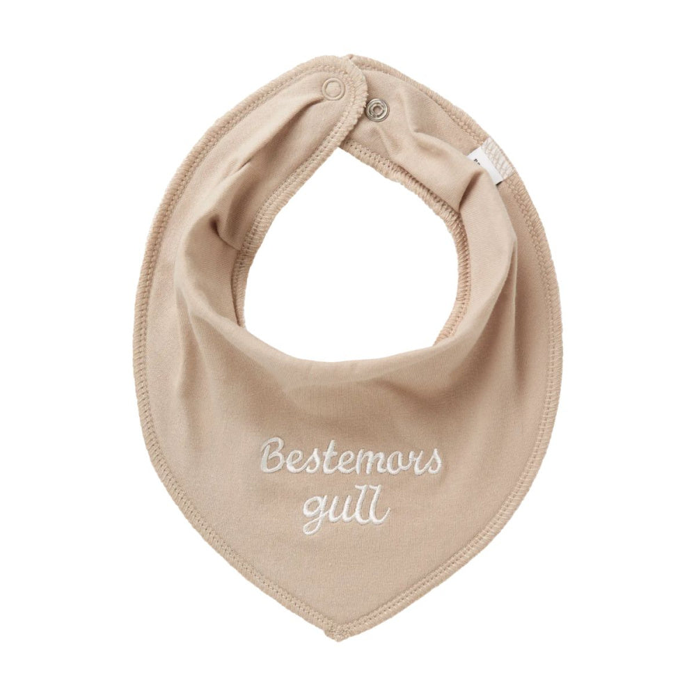 Name It - Siklesmekke Bib Beige "Bestemors gull"