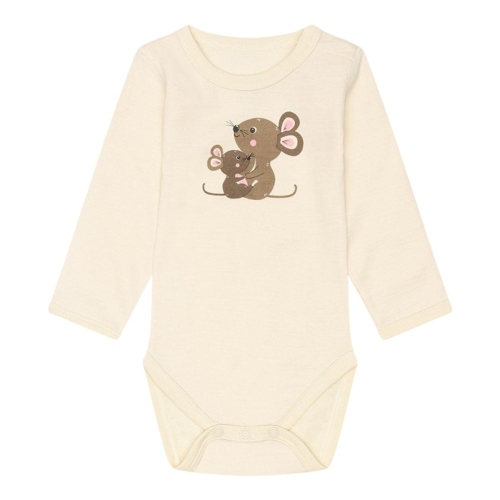 Hust and Claire - Body Ull og Bambus Baloo Mouse Ecru