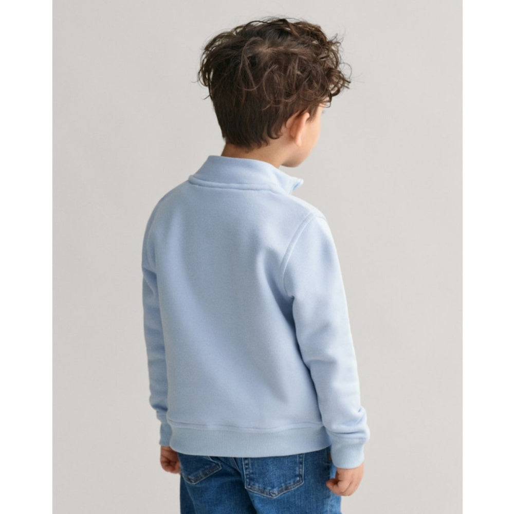 Gant - Genser Shield Half Zip Sweat Fresh Blue