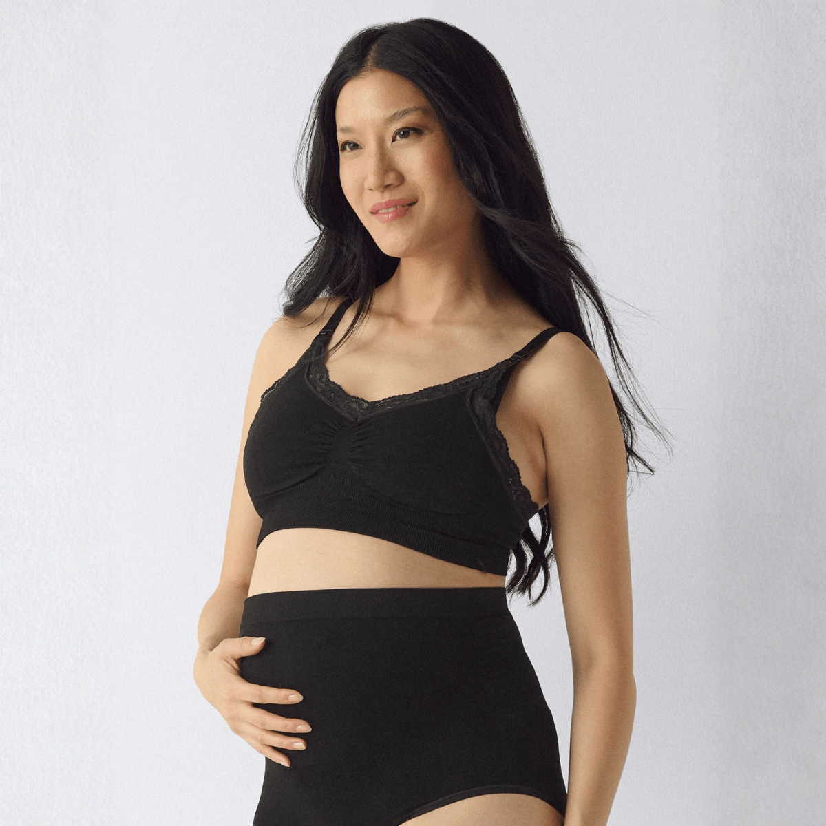 ONLY Maternity - Amme-BH 2-pk Rosie Crème Brûlée/ Sort - Guttelus.no