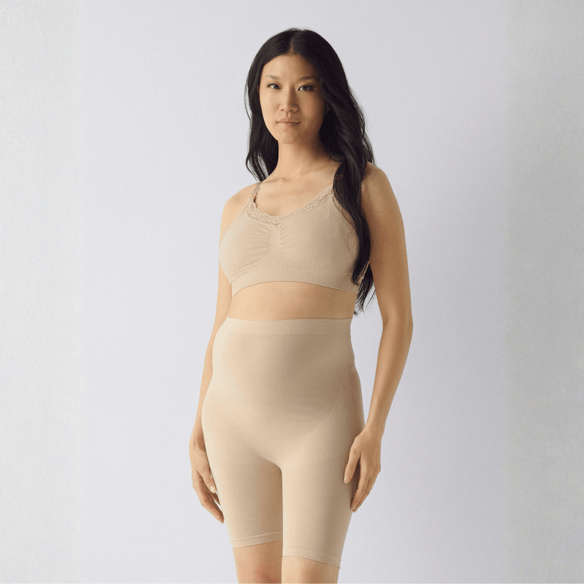 ONLY Maternity - Amme-BH 2-pk Rosie Crème Brûlée/ Sort - Guttelus.no