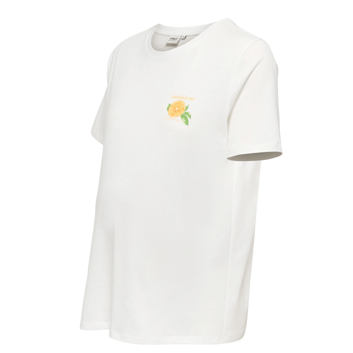 ONLY Maternity - T-skjorte Milla Cloud Dancer Lemonade - Guttelus.no