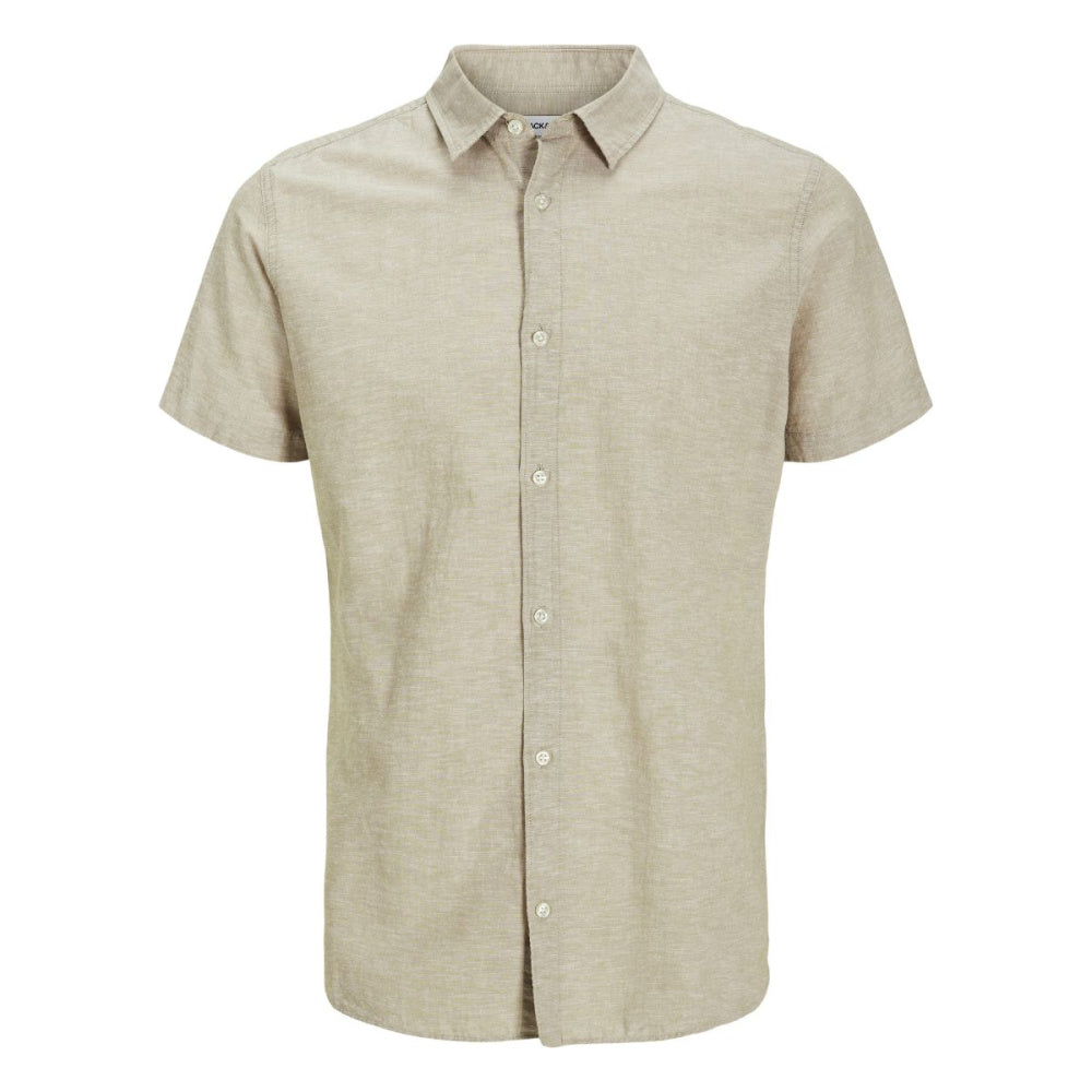 Jack & Jones - Linskjorte Kortermet Breeze Crockery