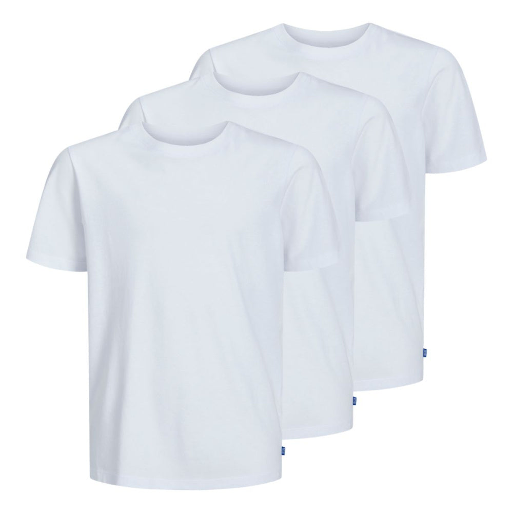 Jack & Jones - T-skjorte Basic 3-pk Hvit