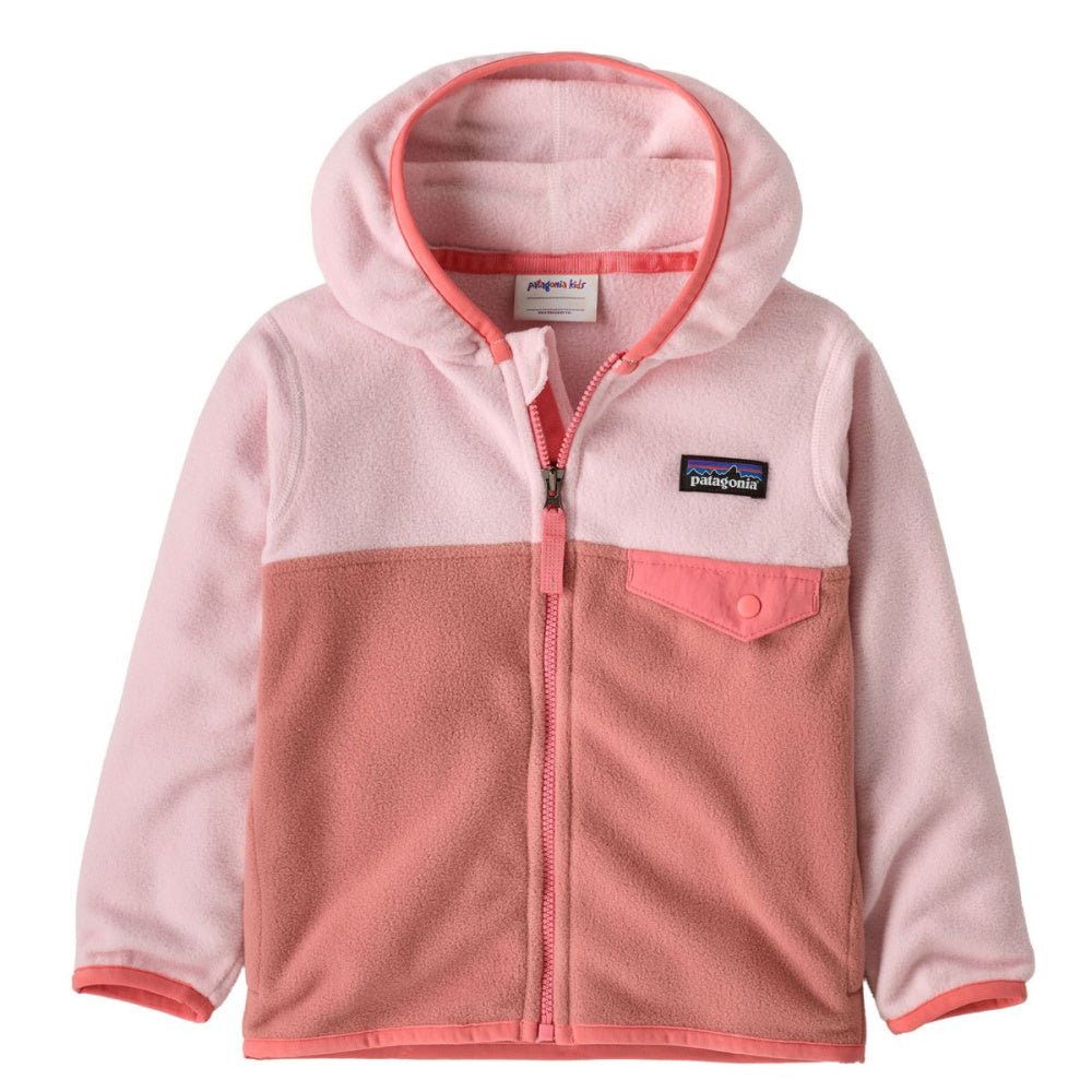 Patagonia - Baby Micro D Snap-T Fleece Jacket Moment Pink - Guttelus.no