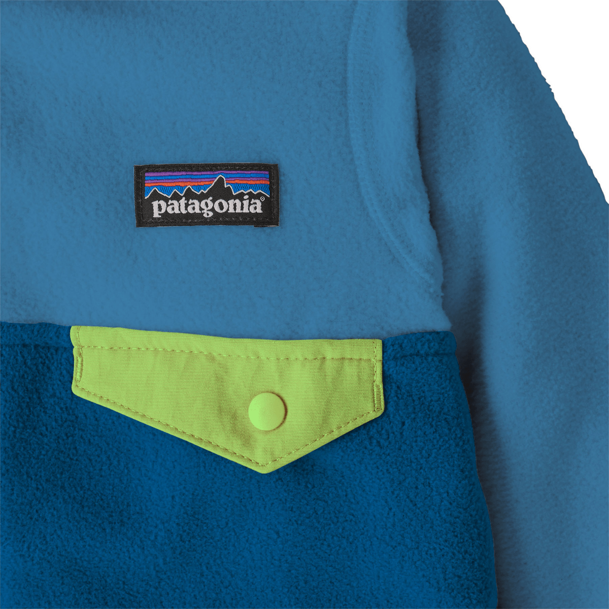 Patagonia - Fleecejakke Micro D Snap-T Aquatic Blue - Guttelus.no