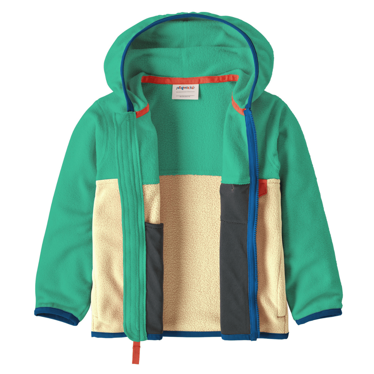 Patagonia - Fleecejakke Micro D Snap-T Buttercup Yellow w/Aqua - Guttelus.no