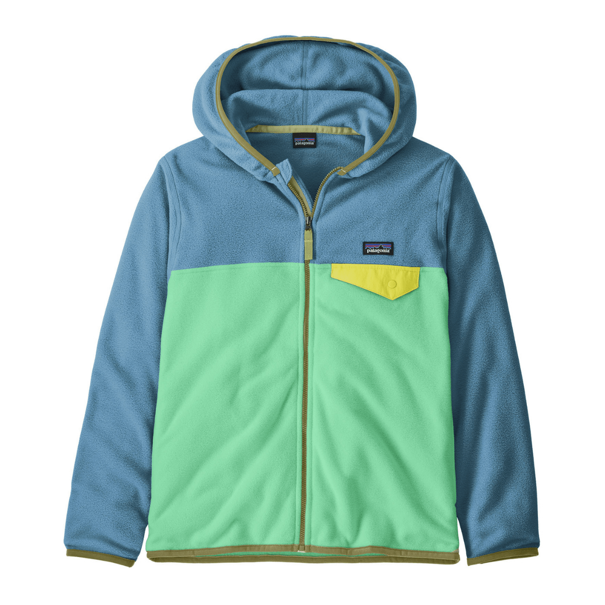 Patagonia - Fleecejakke Micro D Snap-T Early Teal w/Shore Blue - Guttelus.no