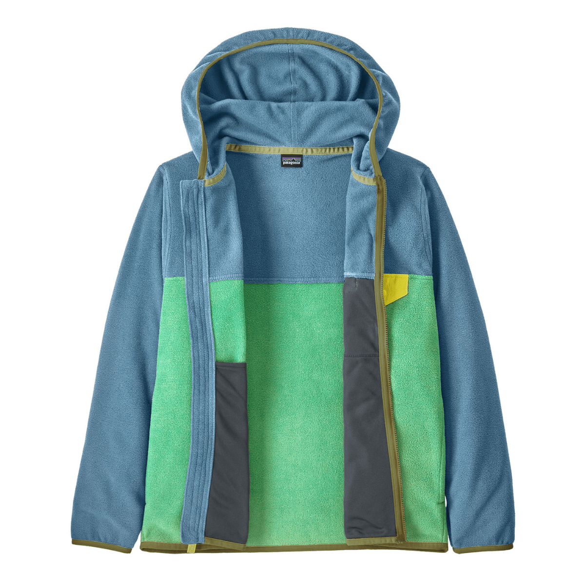 Patagonia - Fleecejakke Micro D Snap-T Early Teal w/Shore Blue - Guttelus.no