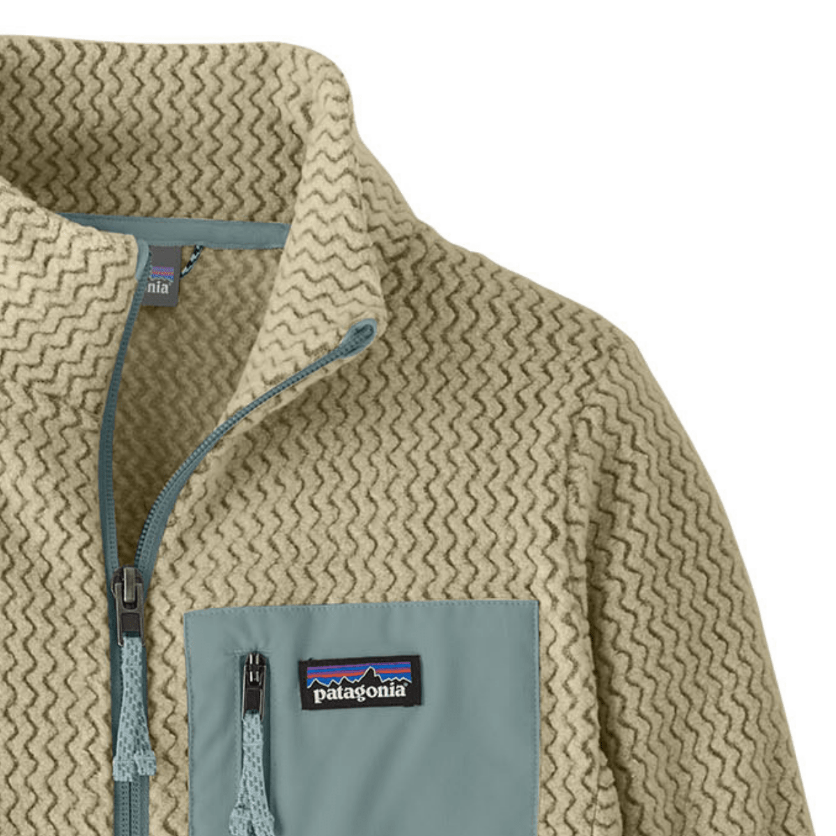 Patagonia - Fleecejakke R1 Air Full-Zip Weathered Stone - Guttelus.no