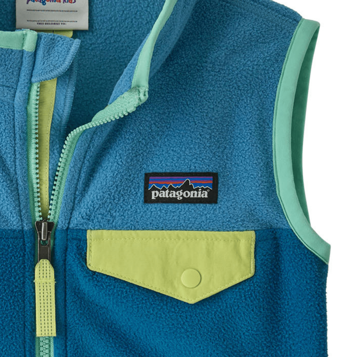 Patagonia - Fleecevest Micro D Snap-T Aquatic Blue - Guttelus.no