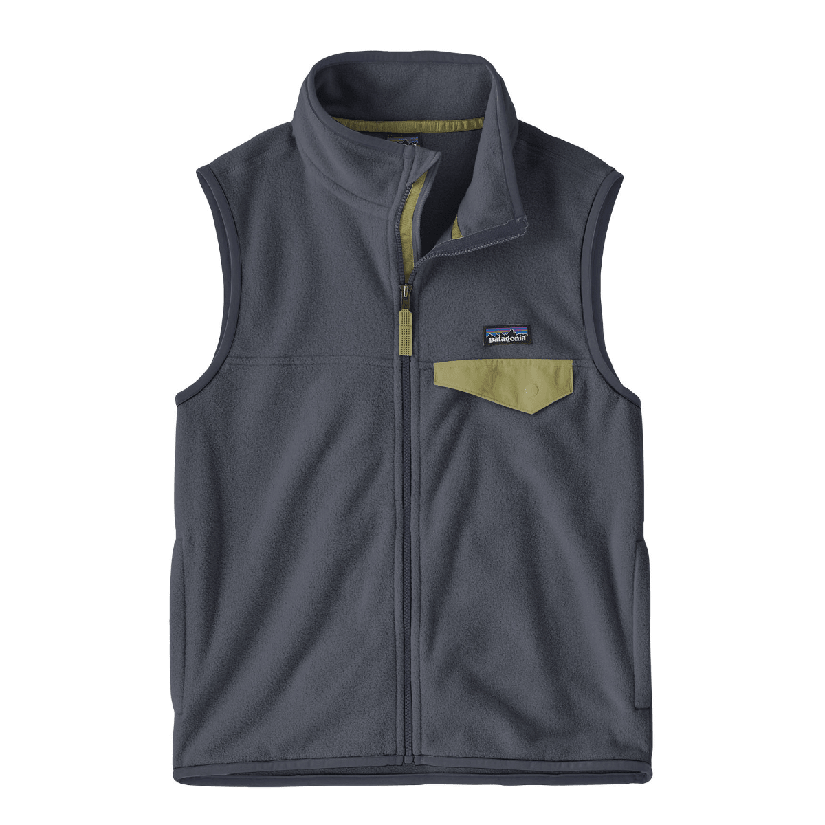 Patagonia - Fleecevest Micro D Snap-T Smolder Blue - Guttelus.no