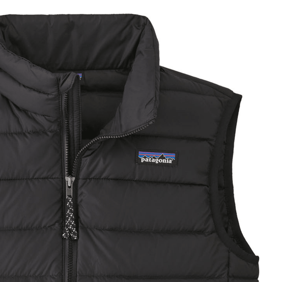 Patagonia - Kids' Down Sweater Vest Black - Guttelus