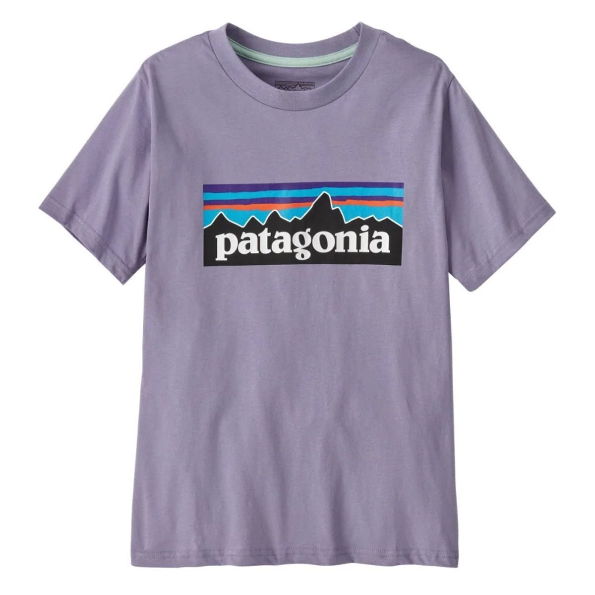 Patagonia - Kids P-6 Logo T-Shirt Concrete Purple - Guttelus