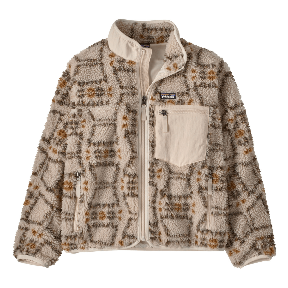 Patagonia - Kids Retro-X Fleece Jacket Snowshoe Hare: Natural - Guttelus