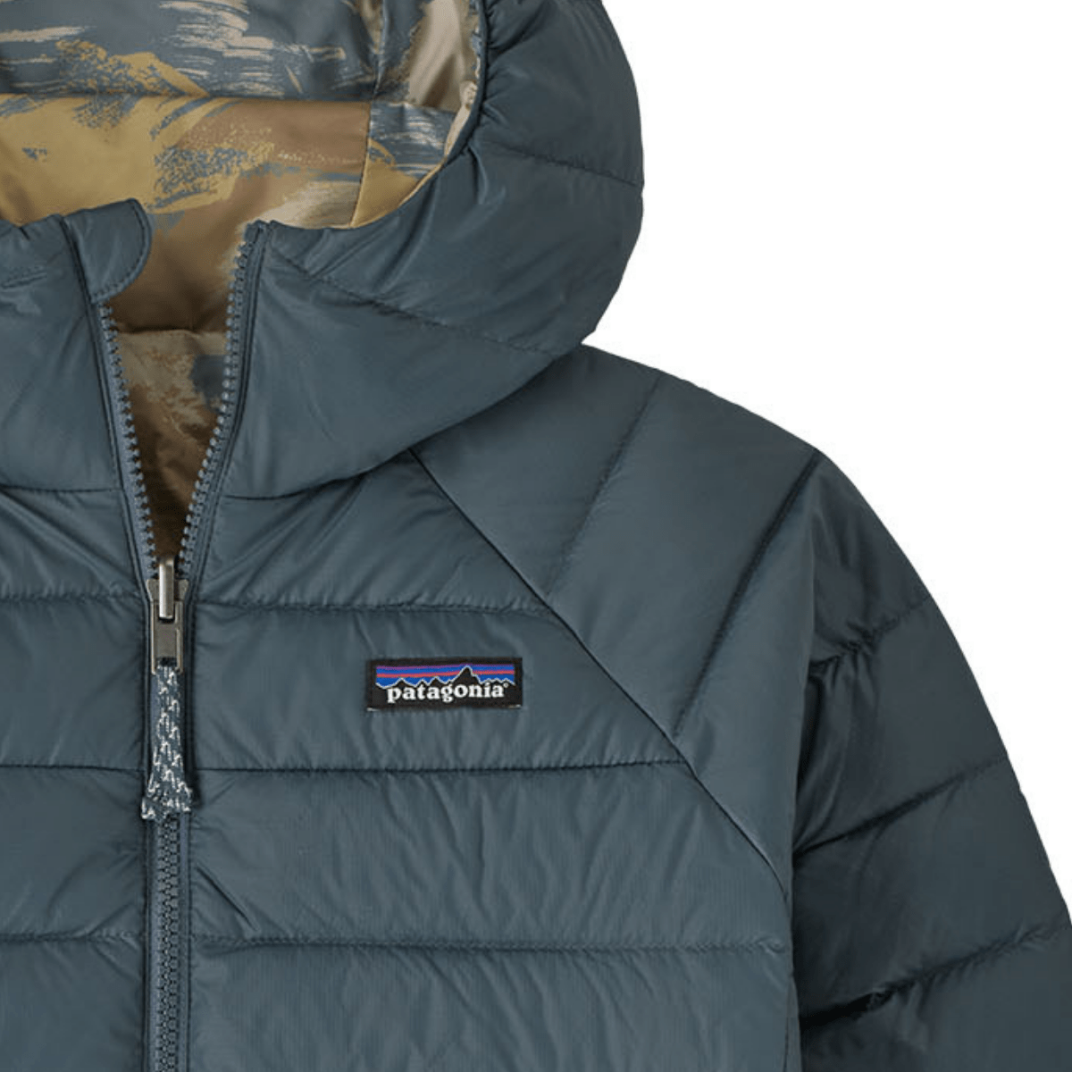 Patagonia - Kids Reversible Down Sweater Hoody Summit Blue - Guttelus