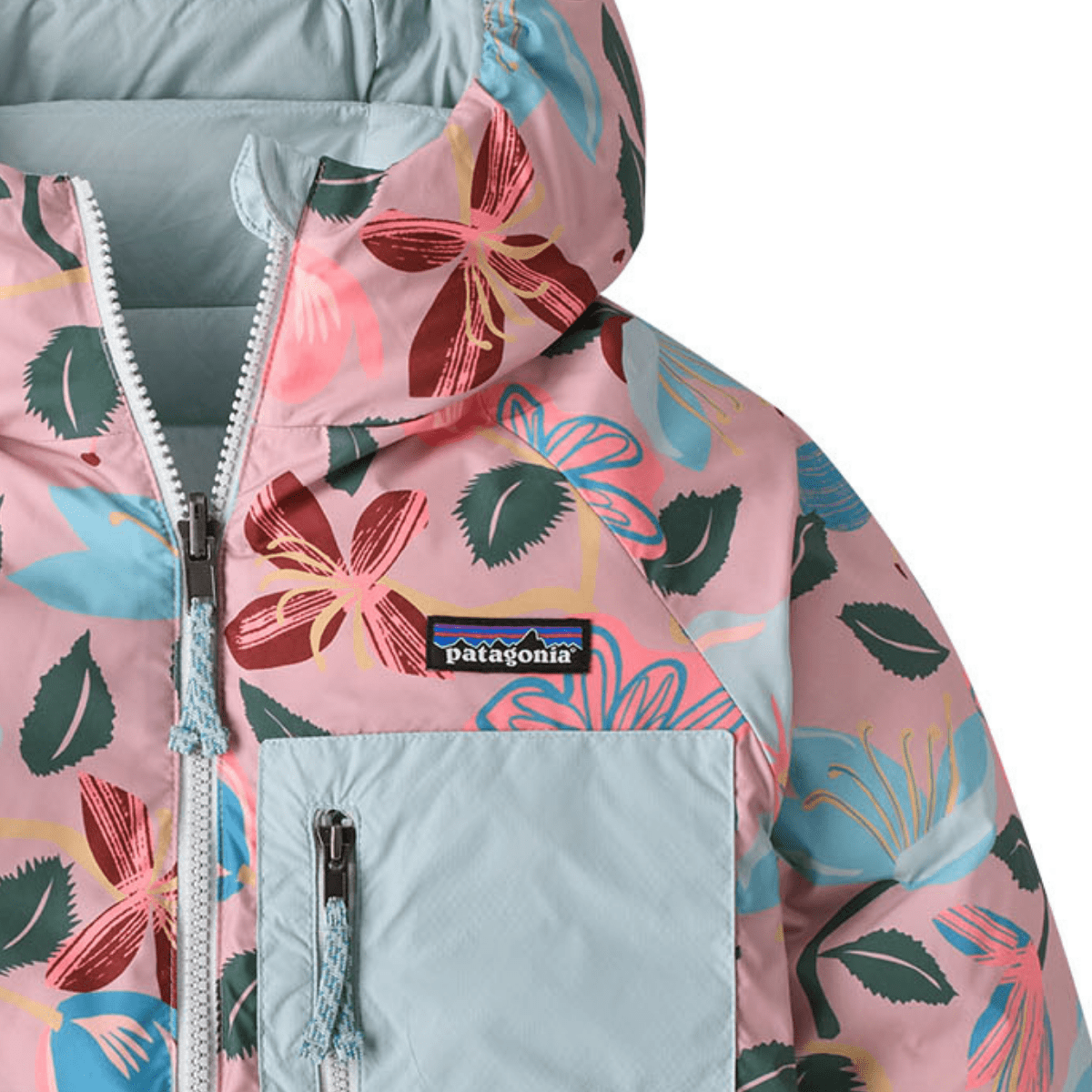 Patagonia - Kids Reversible Down Sweater Hoody Virtually Blue - Guttelus