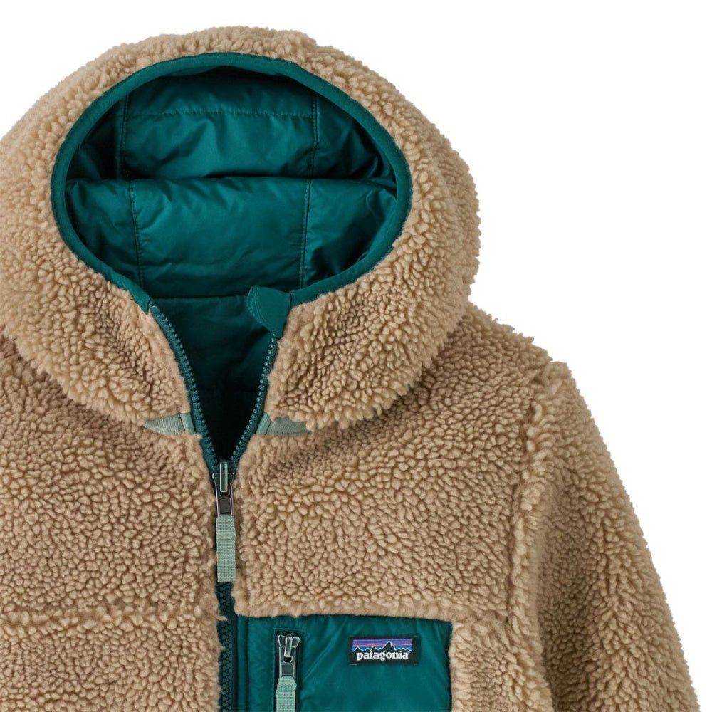 Patagonia - Kids Reversible Ready Freddy Hoody Cascade Green - Guttelus.no