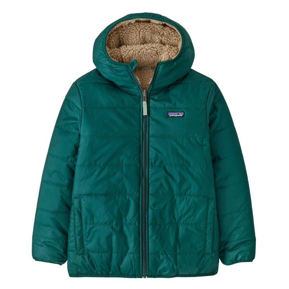 Patagonia - Kids Reversible Ready Freddy Hoody Cascade Green - Guttelus.no