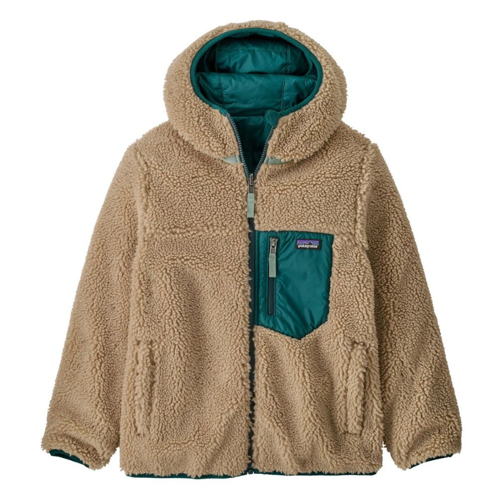 Patagonia - Kids Reversible Ready Freddy Hoody Cascade Green - Guttelus.no