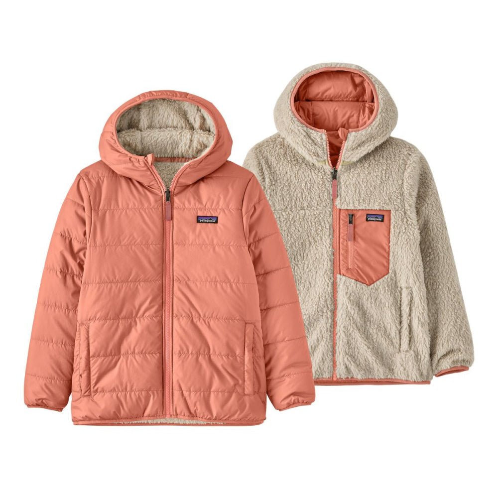 Patagonia - Kids Reversible Ready Freddy Hoody Moment Pink - Guttelus.no