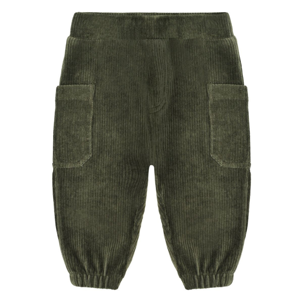 Hust and Claire - Bukse Baby Gus Ribbed Velour Deep Ivy