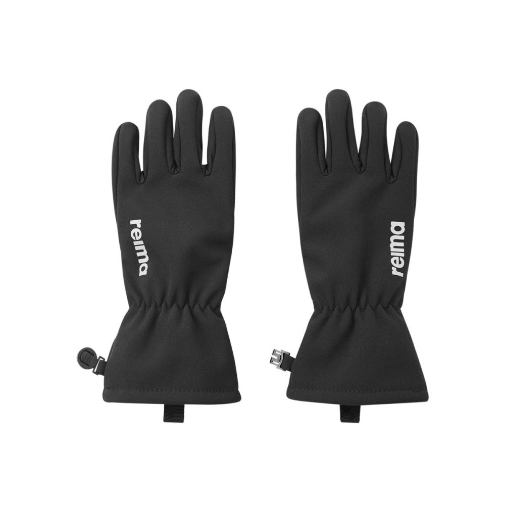 Reima - Hansker Softshell Touch Finger Tehden Black - Guttelus.no