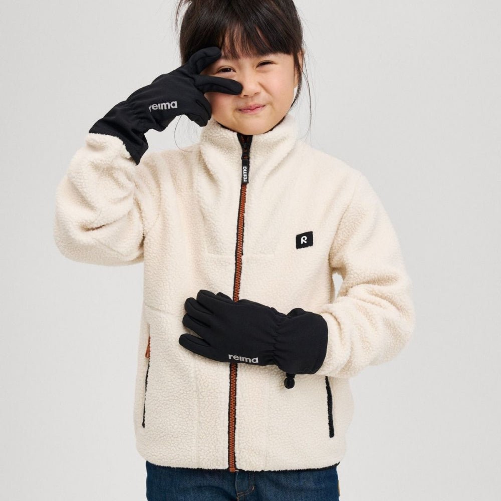 Reima - Hansker Softshell Touch Finger Tehden Black - Guttelus.no