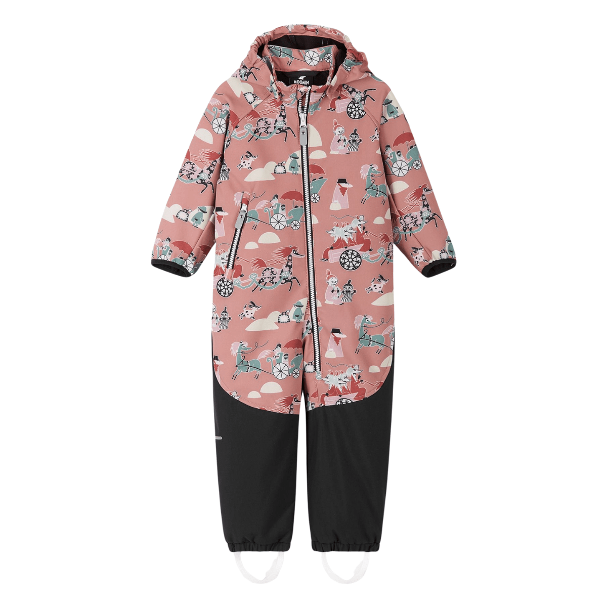 Reima - Softshelldress Moomin Mjosa Rose Blush - Guttelus.no