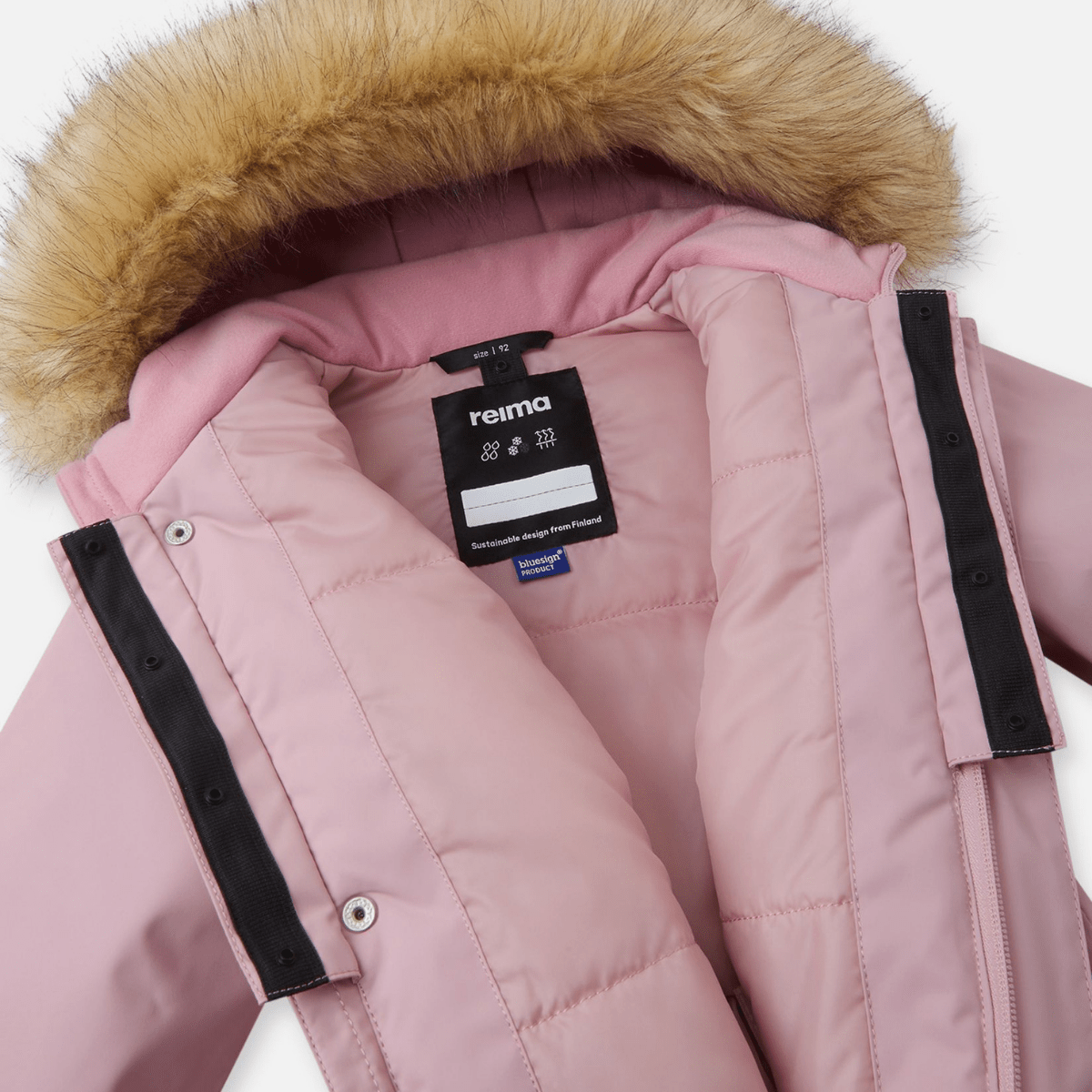 Reima - Vinterdress Baby Reimatec Gotland Grey Pink - Guttelus.no