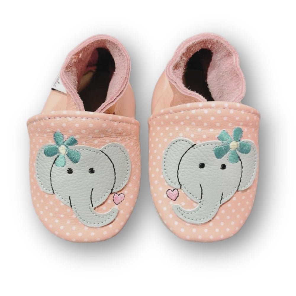 Rose et Chocolat - Tøfler i Skinn Elephant Pink - Guttelus