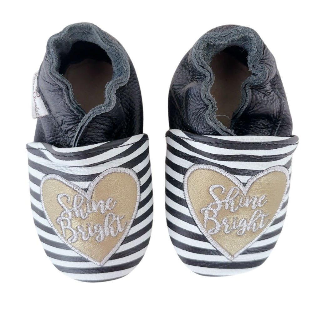 Rose et Chocolat - Tøfler i Skinn Shine Bright Heart - Guttelus
