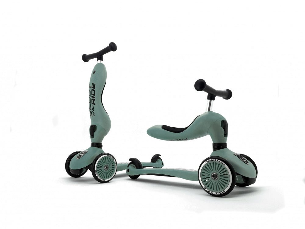 Scoot & Ride - Sparkesykkel Highwaykick 1 Forest - Guttelus