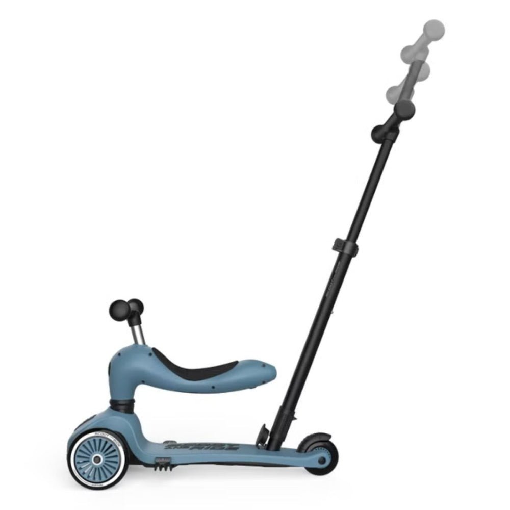 Scoot & Ride - Sparkesykkel Highwaykick 1 Push & Go Steel - Guttelus