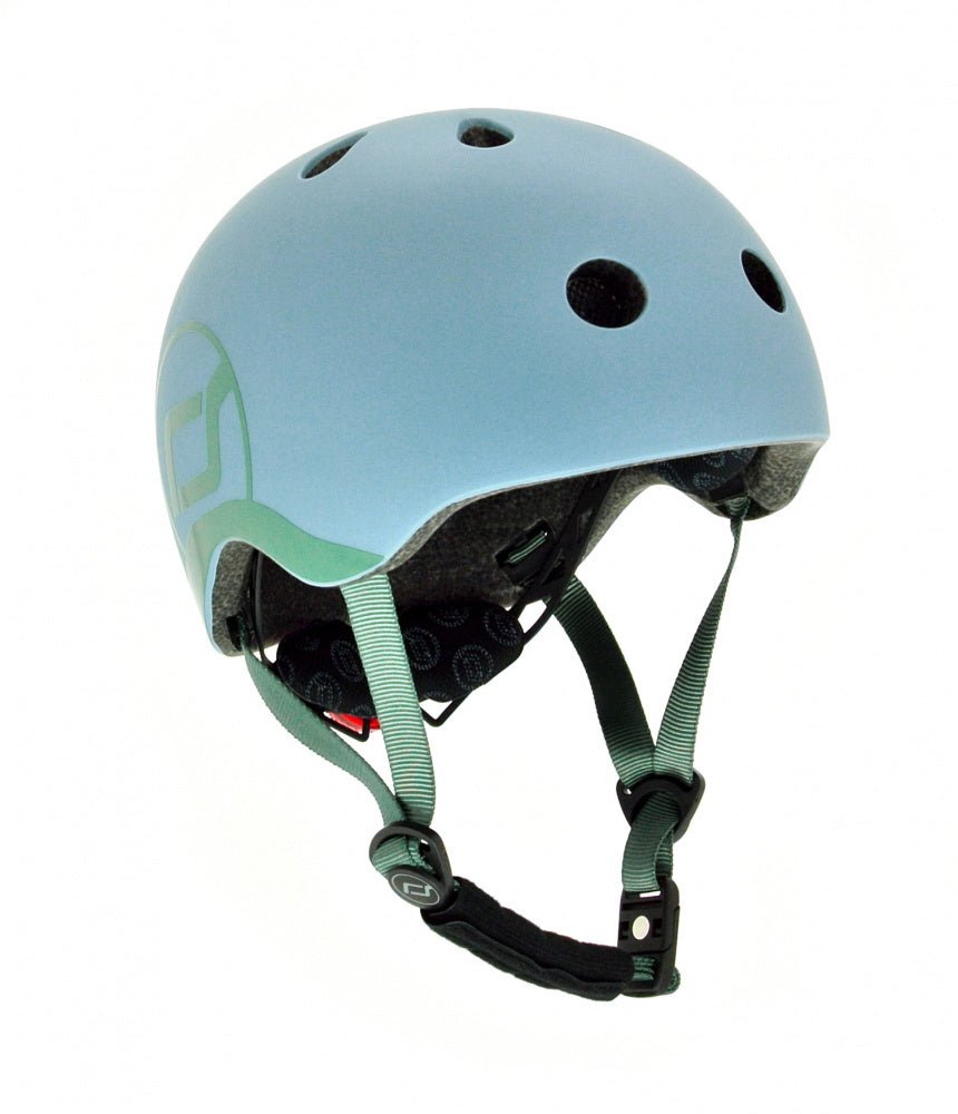 Scoot & Ride - Sykkelhjelm (45-51cm) Steel - Guttelus
