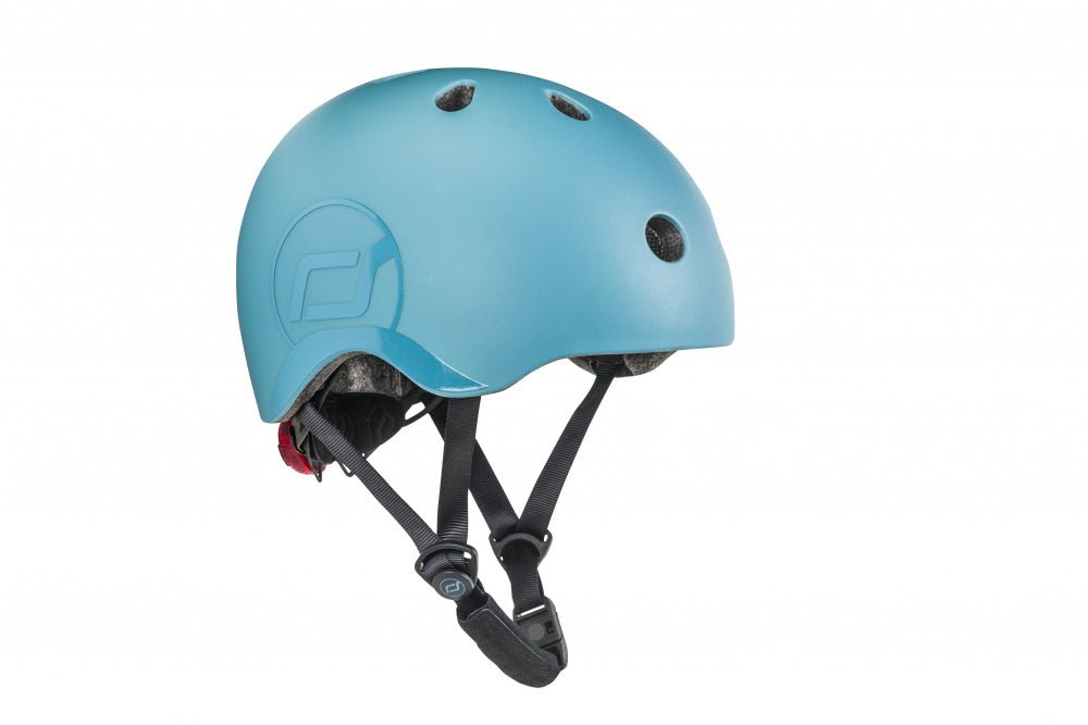 Scoot & Ride - Sykkelhjelm (51-55cm) Steel - Guttelus.no