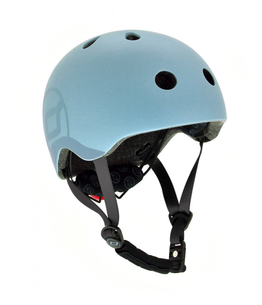 Scoot & Ride - Sykkelhjelm (51-55cm) Steel - Guttelus.no