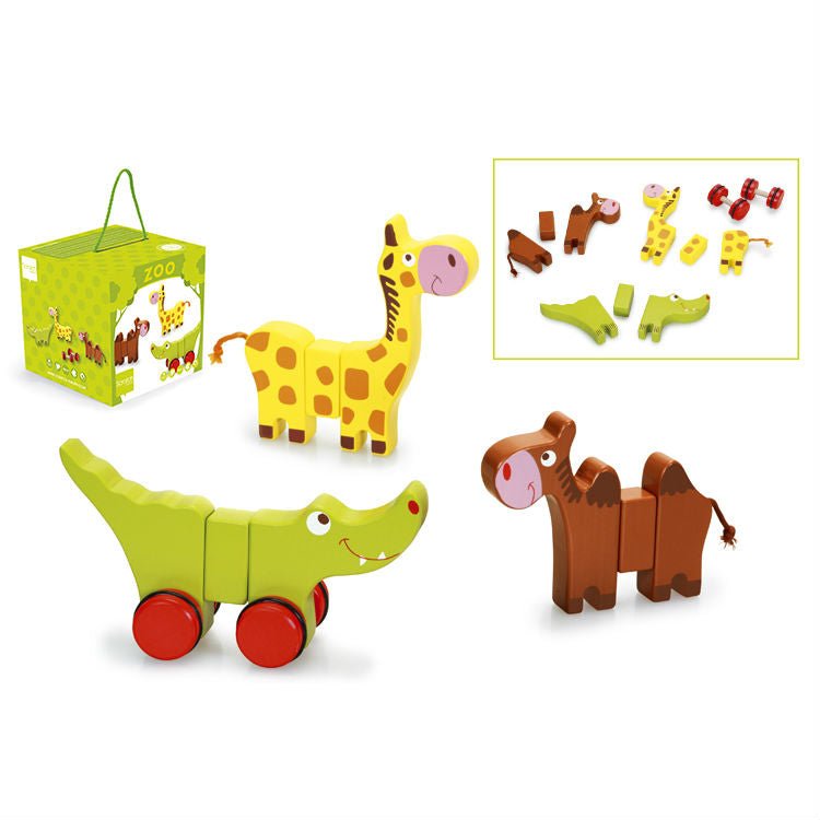 Scratch - Magnetisk byggeleke i tre Zoo - Guttelus