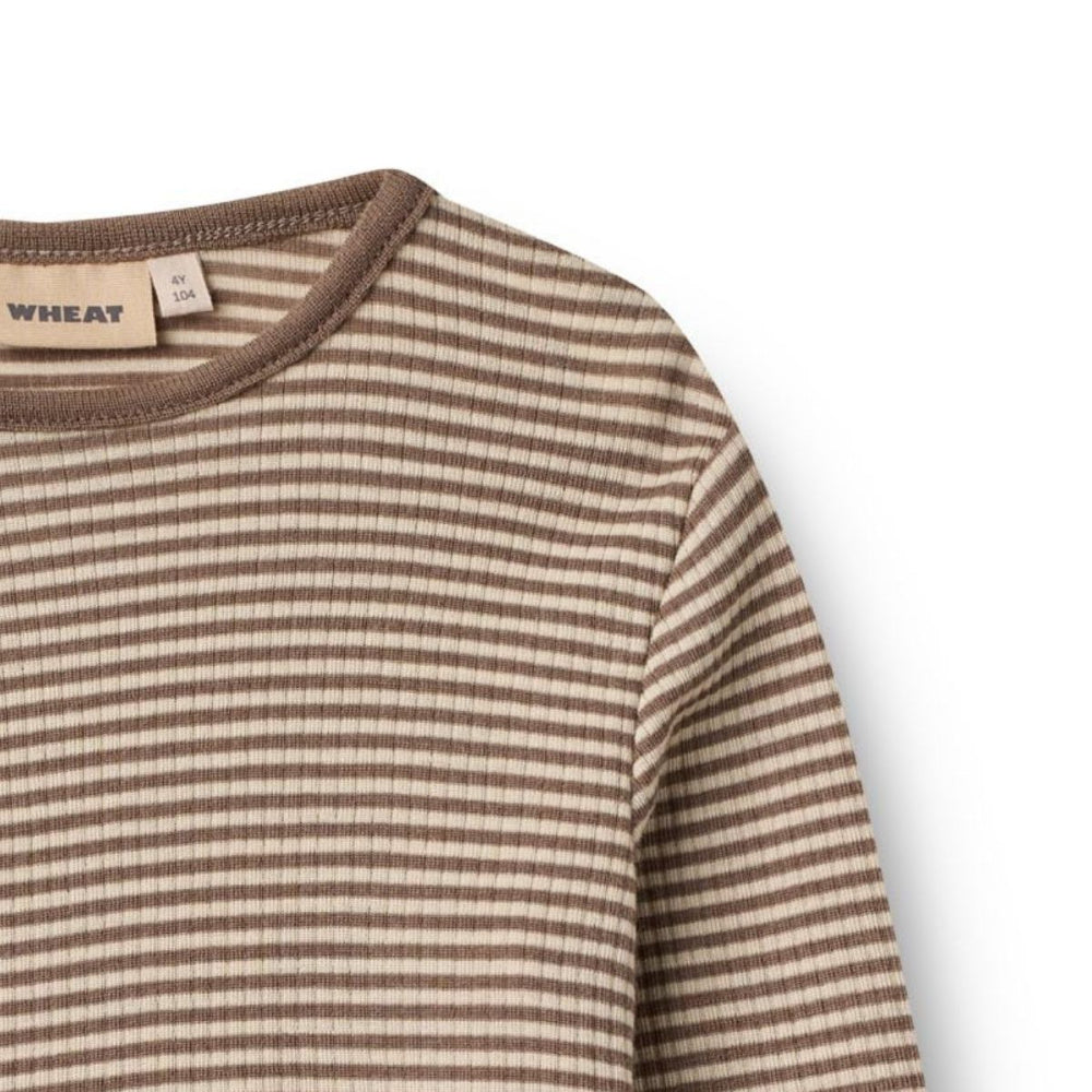 Wheat - Ulltrøye Alfie Wood Stripe
