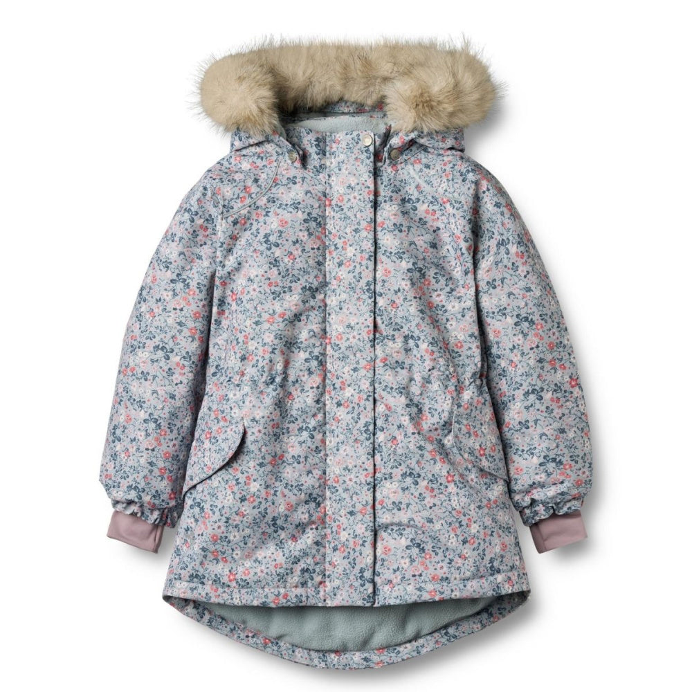 Wheat - Vinterjakke Mathilde Tech Soft Rain Flowers