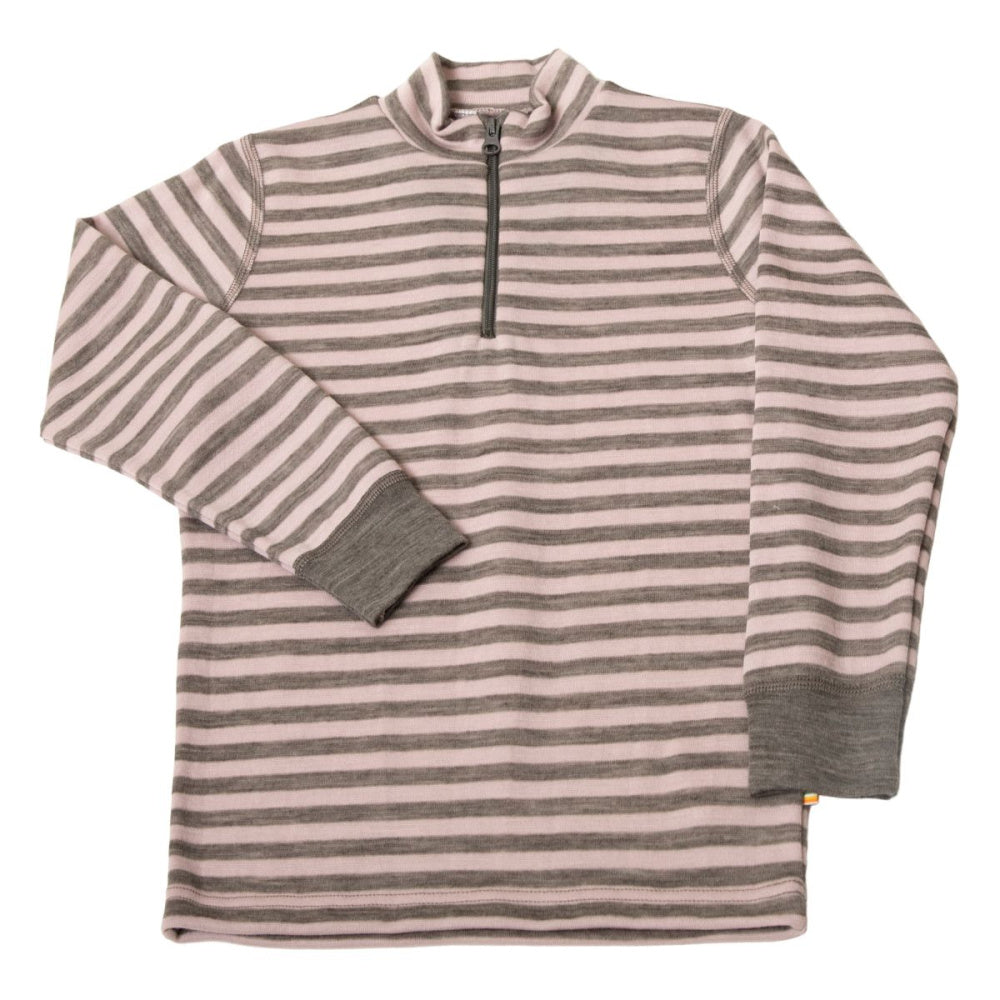 Joha - Genser Zip i Ull Striper Rosa