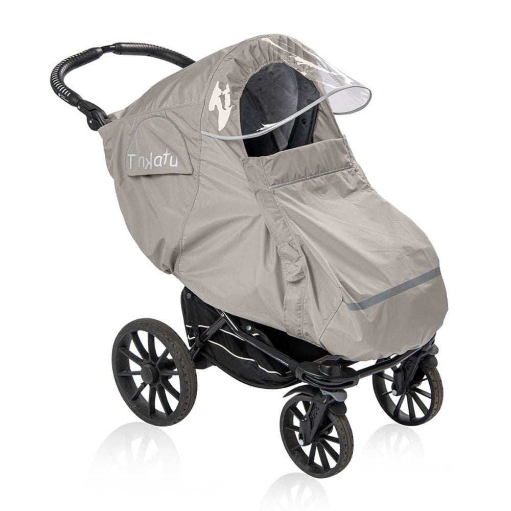 Tinkafu - Regntrekk med Skjerm Magic Print Beige - Guttelus