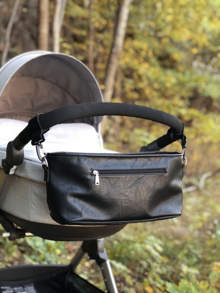Tinkafu - Tinkabag Organizer til Barnevogn Svart PU - Guttelus