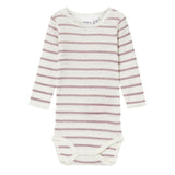 Name It - Body Ull Baby Wang Striper Purple Dove