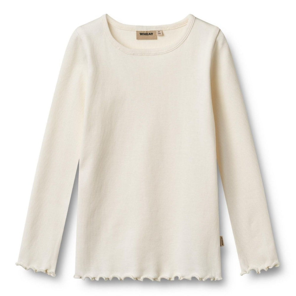 Wheat - Genser Rib Jersey Ida Ivory