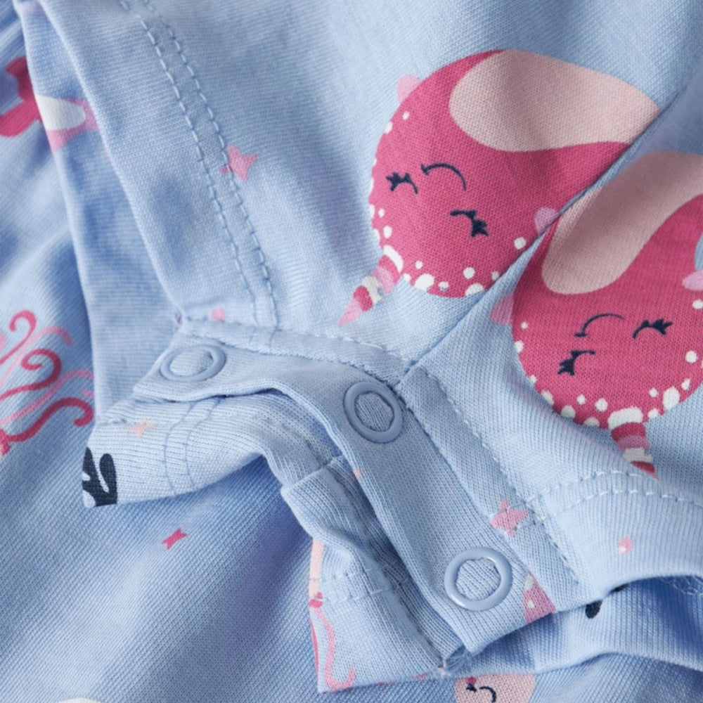 Name It - Sommerdrakt Vigga Chambray Blue Whales