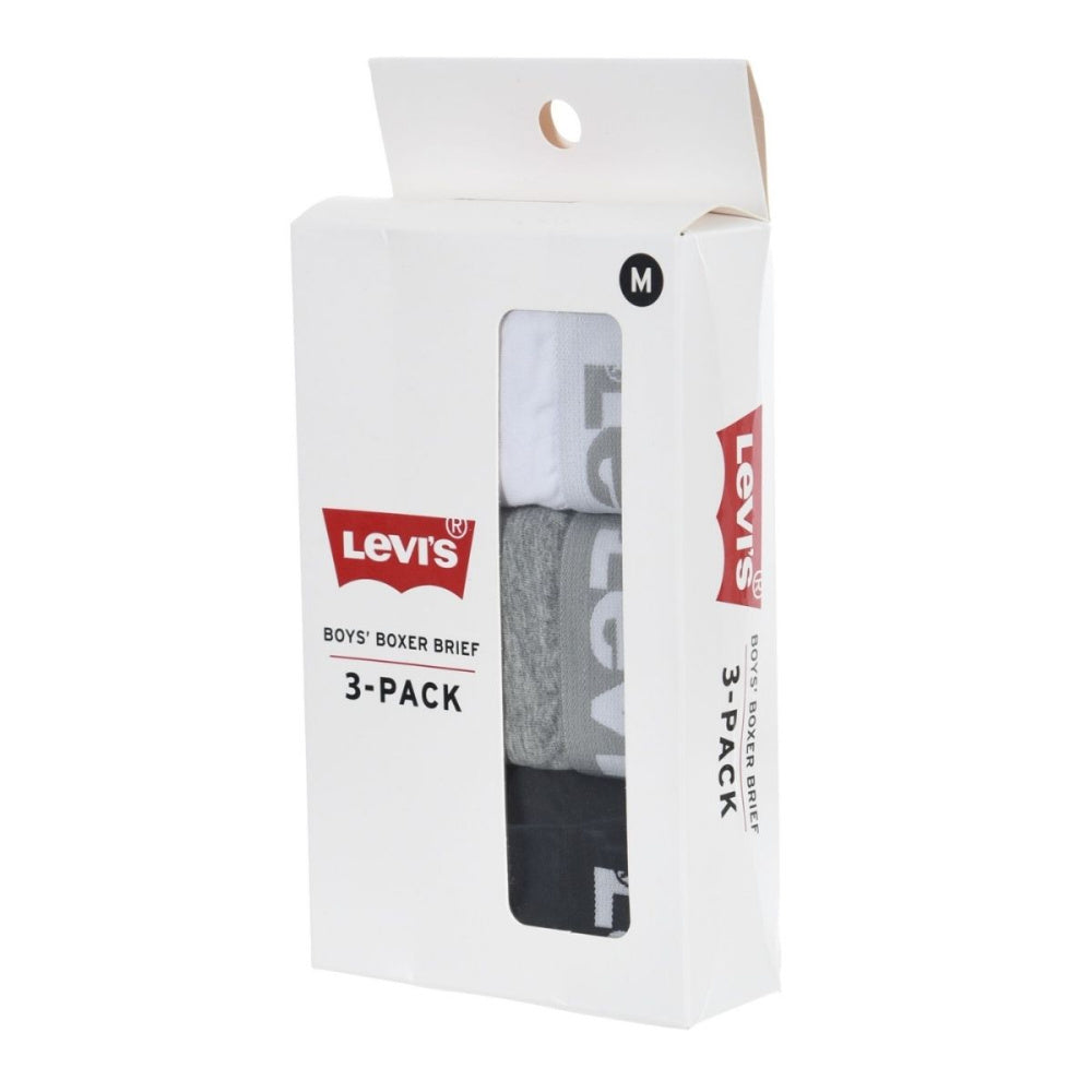 Levi's - 3-pk Boxer Brief Hvit/ Grå/ Sort