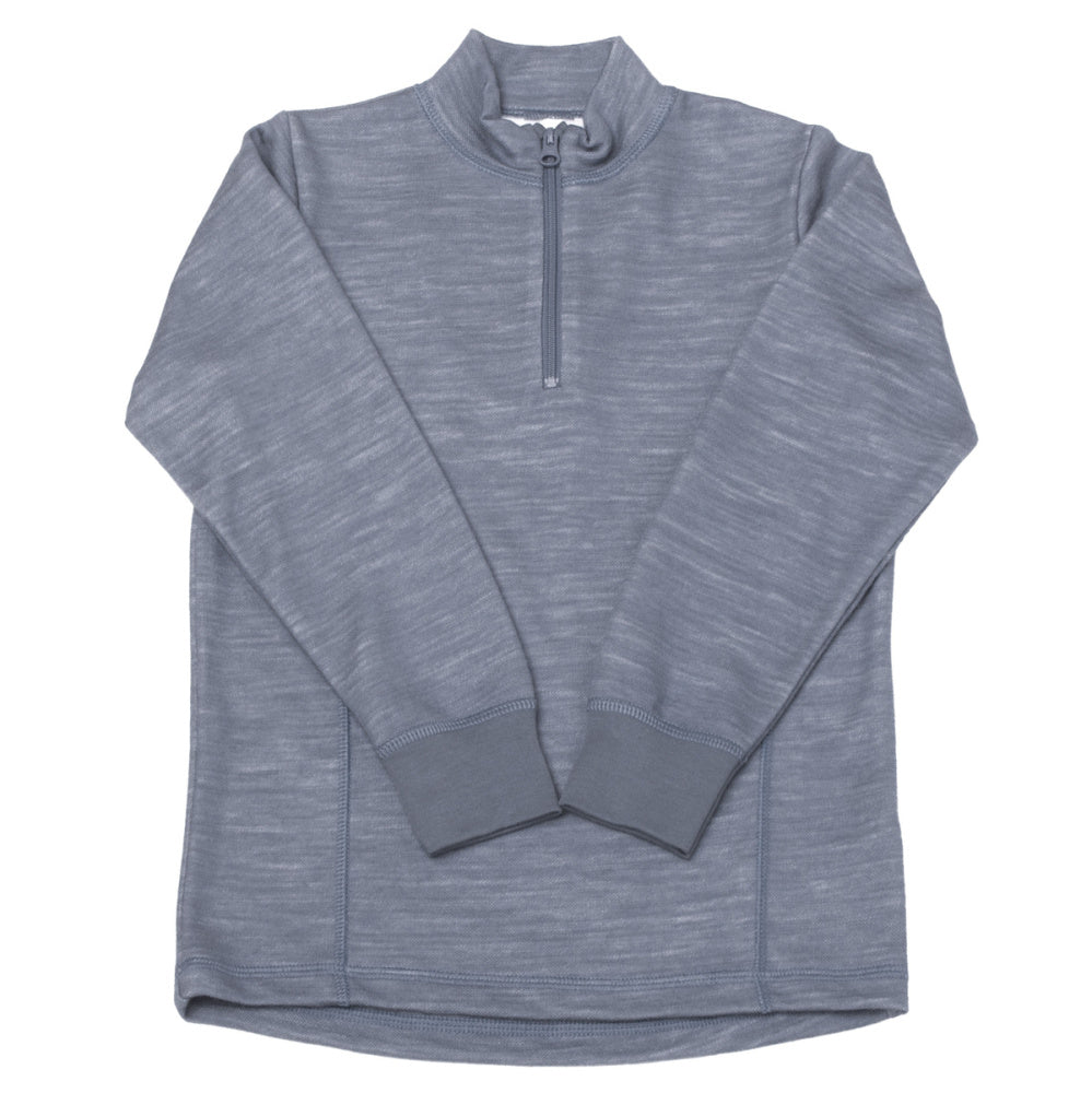 Joha - Trøye Halfzip Ull og Bambus Blue