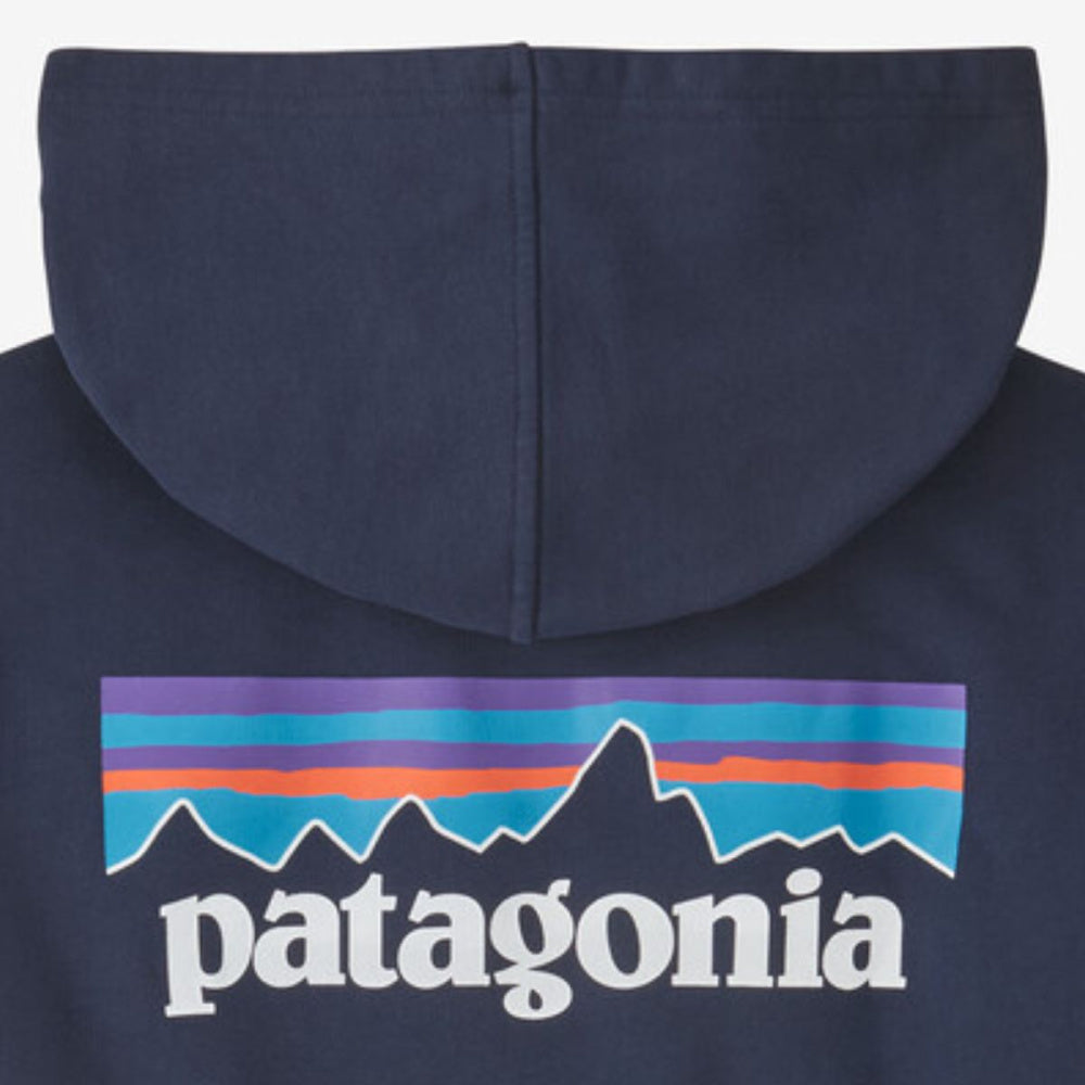 Patagonia - Kids Hoody Sweatshirt P-6 Logo New Navy